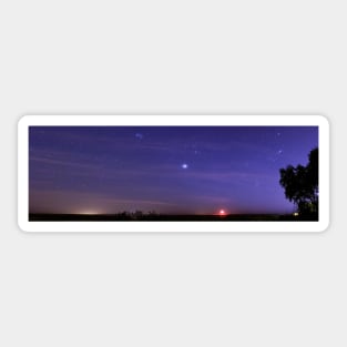 Night sky and setting Moon (C019/6217) Sticker